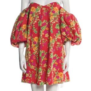 Caroline Constas Vibrant Floral Dress